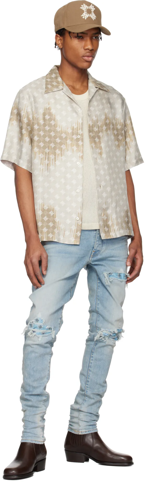 Embroidered Skinny Jeans