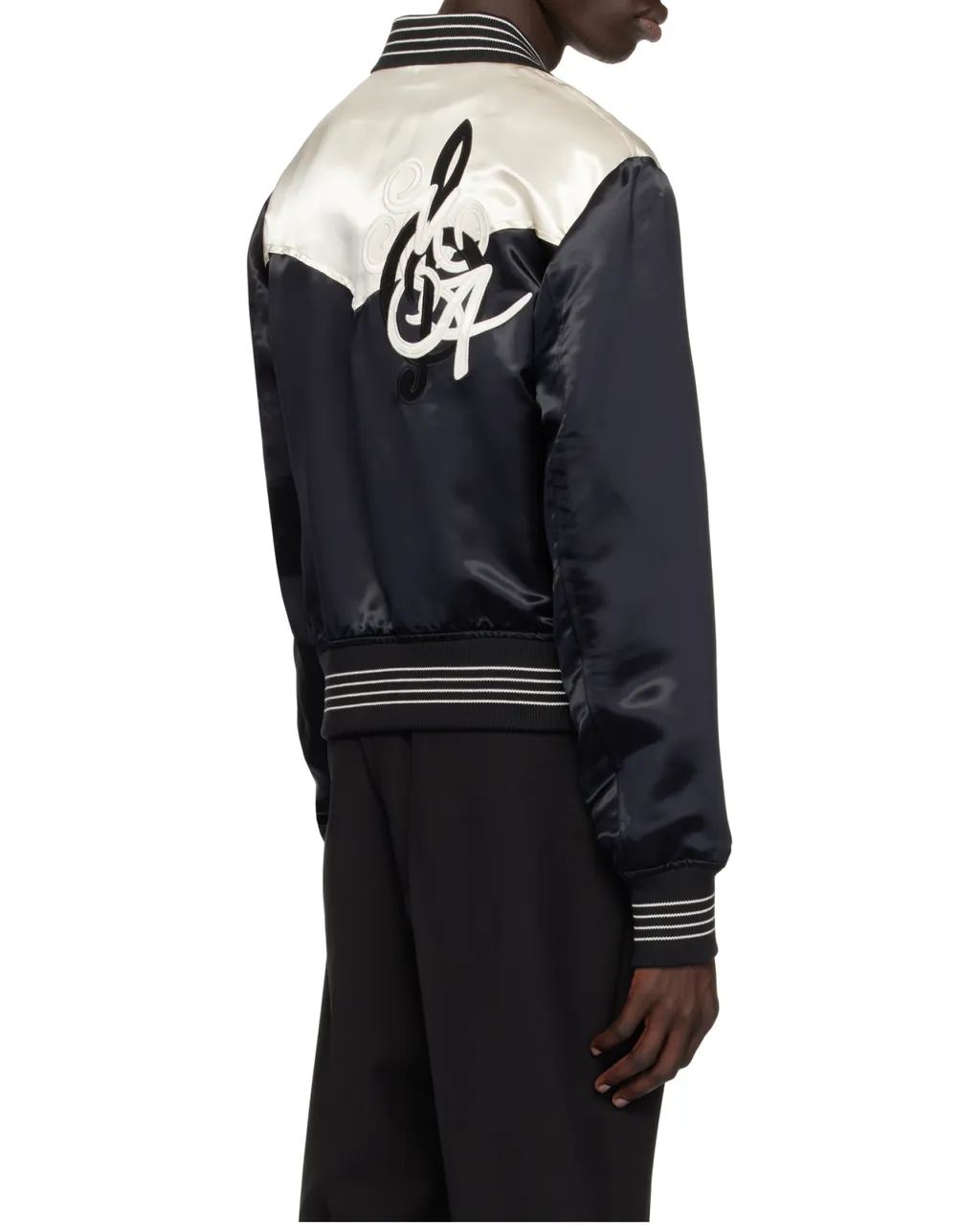 Logo-Embroidered Bomber Jacket