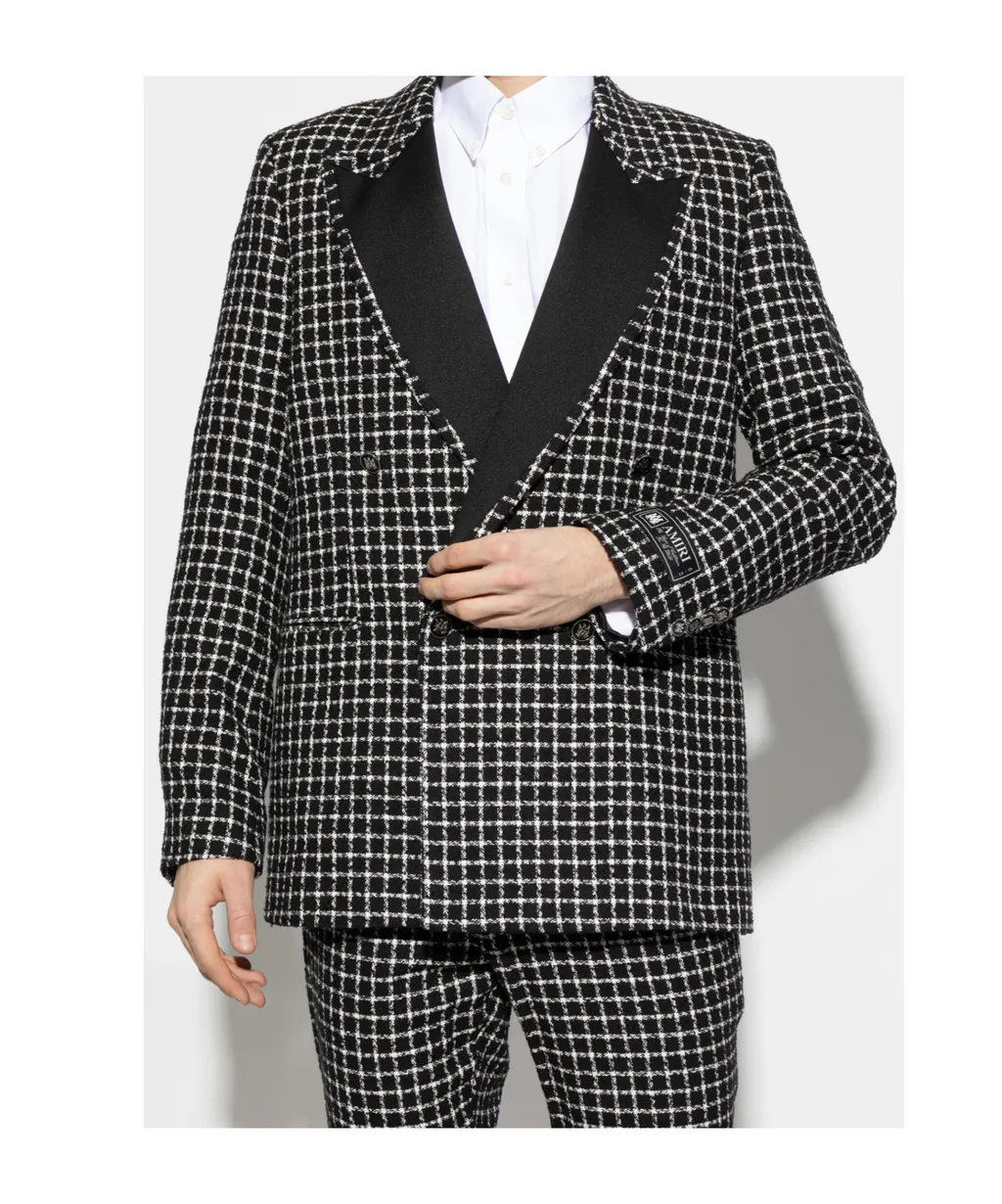 Bouclé Double-Breasted Blazer