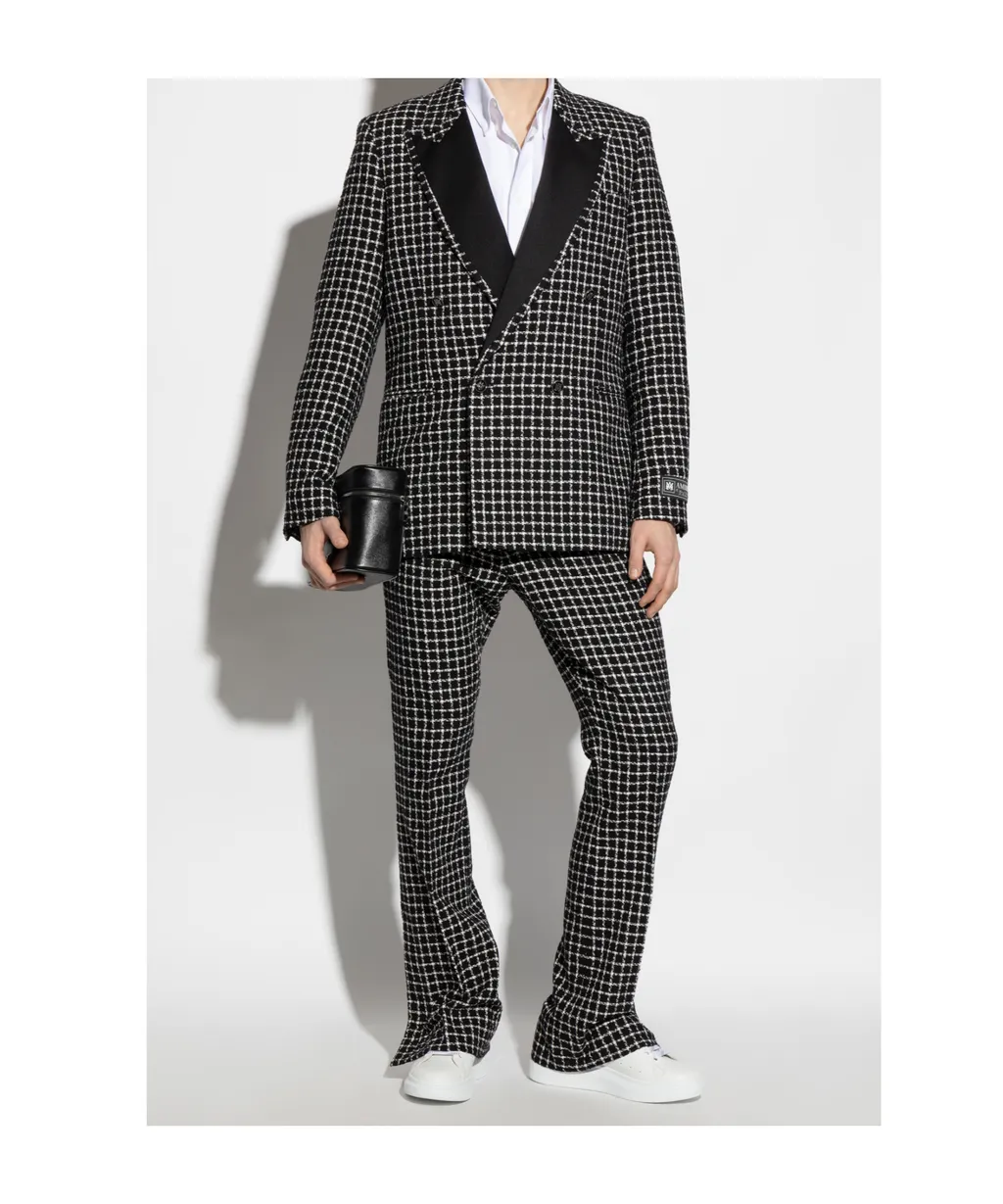 Bouclé Double-Breasted Blazer