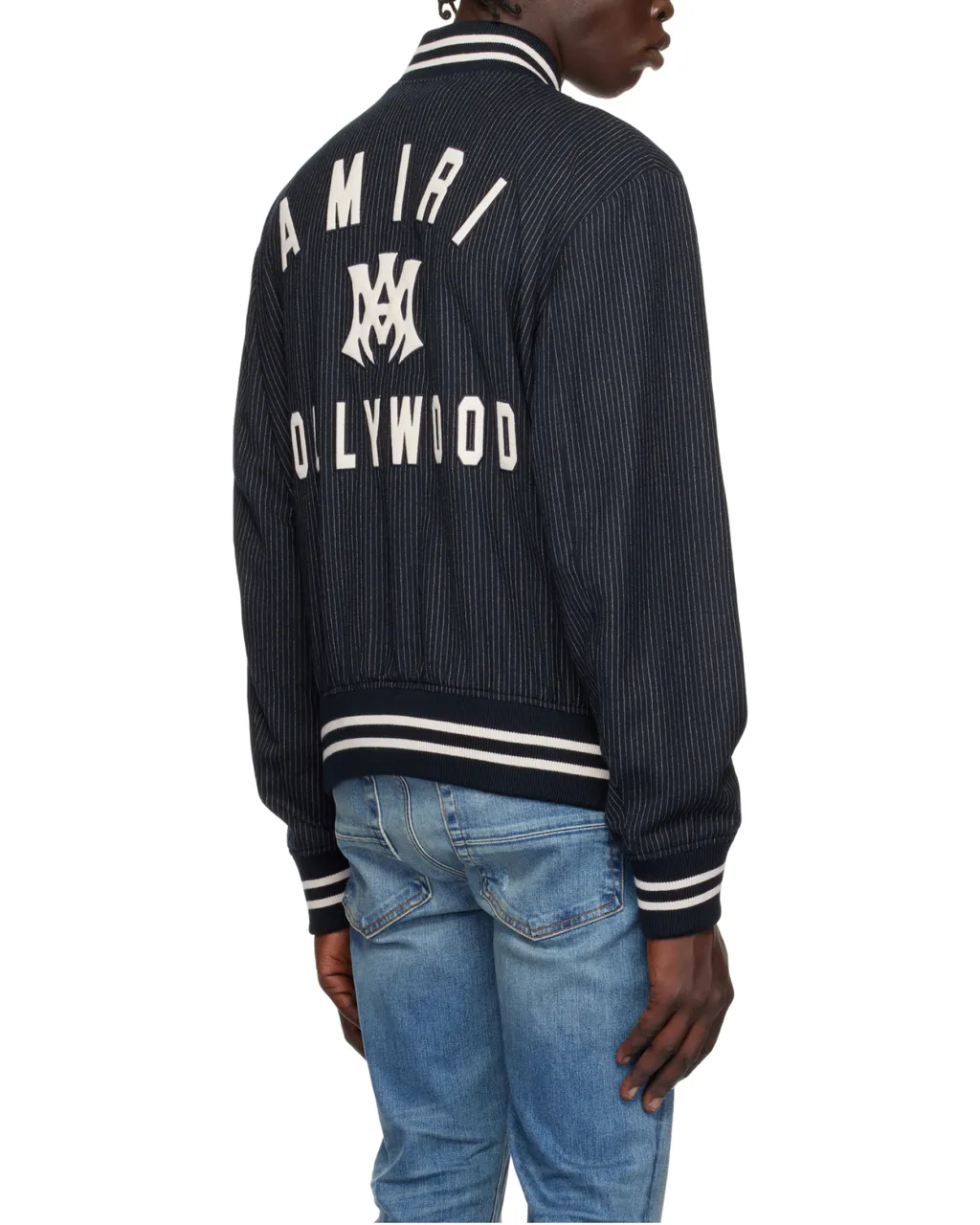 Hollywood Striped Bomber Jacket