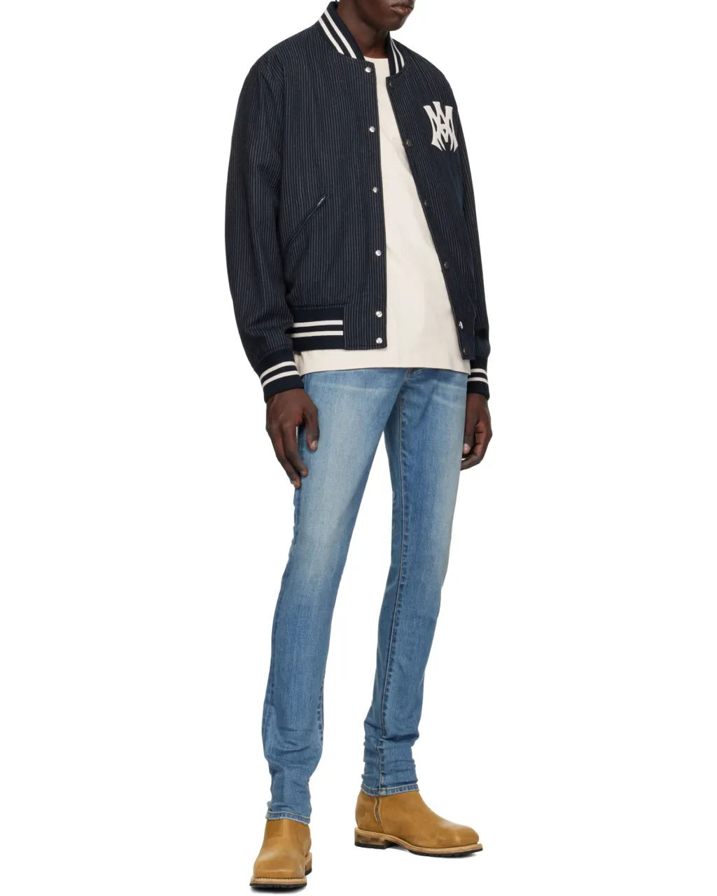 Hollywood Striped Bomber Jacket