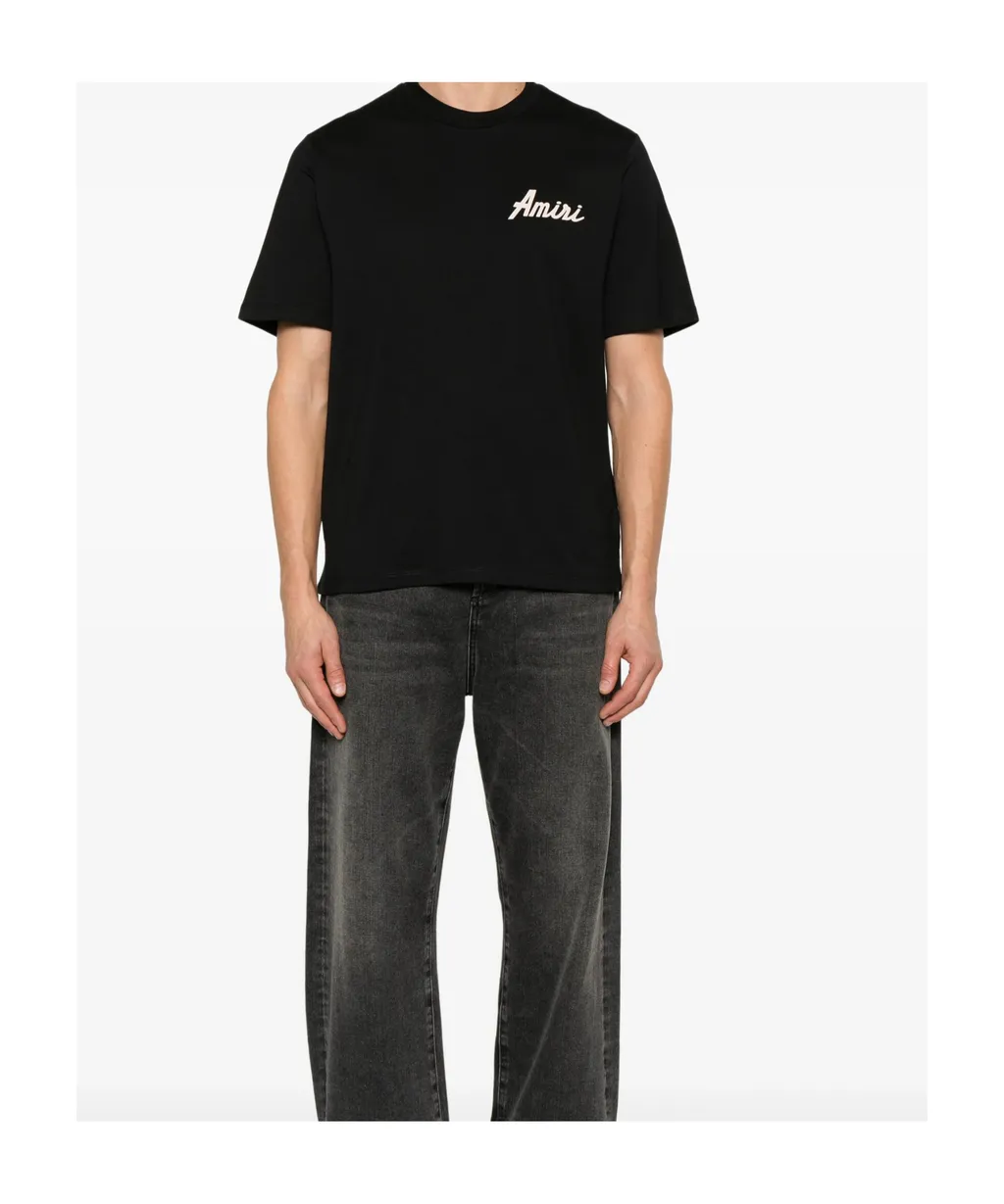 Logo-Flocked T-Shirt