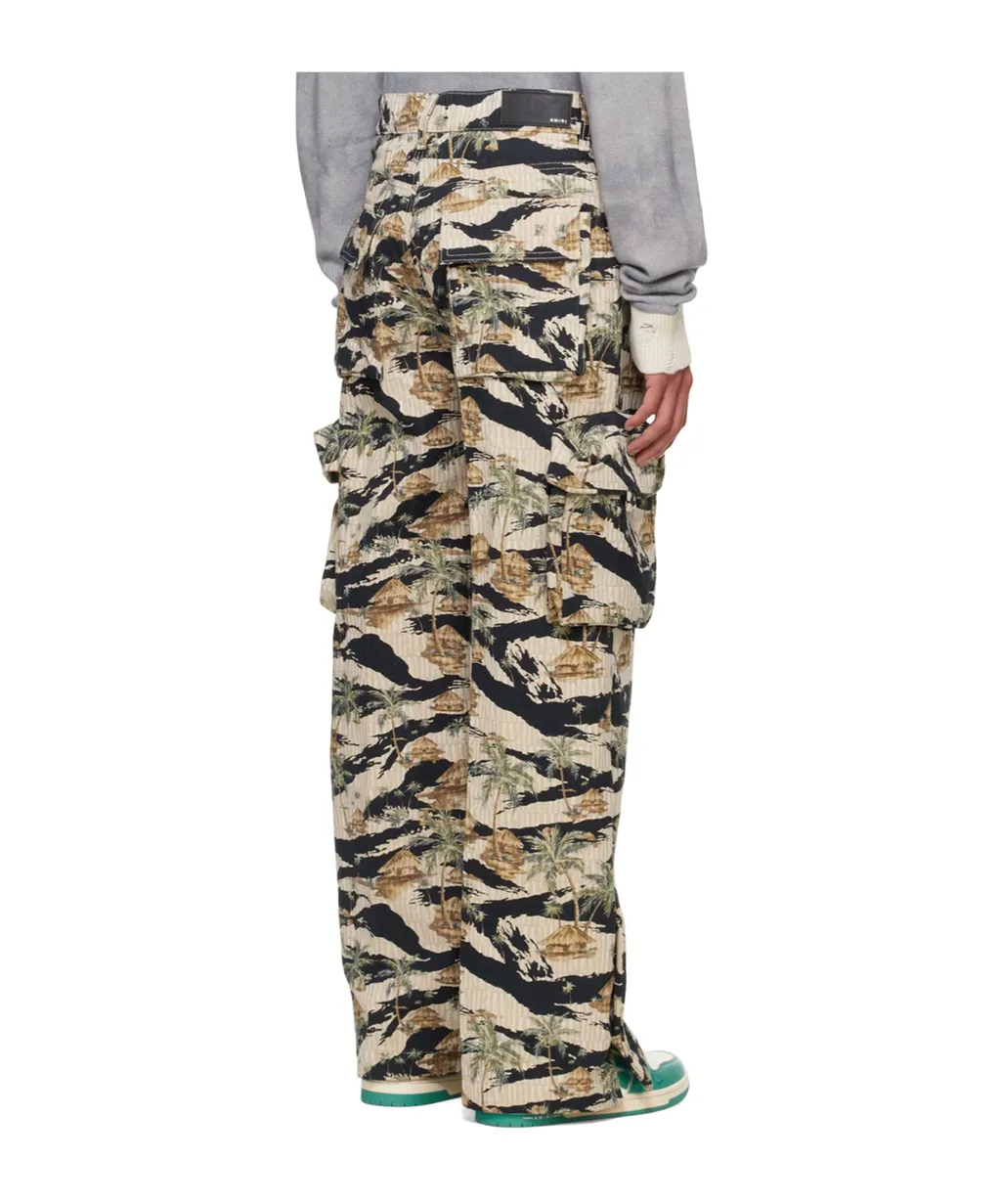 Pattern Work Casual Pants