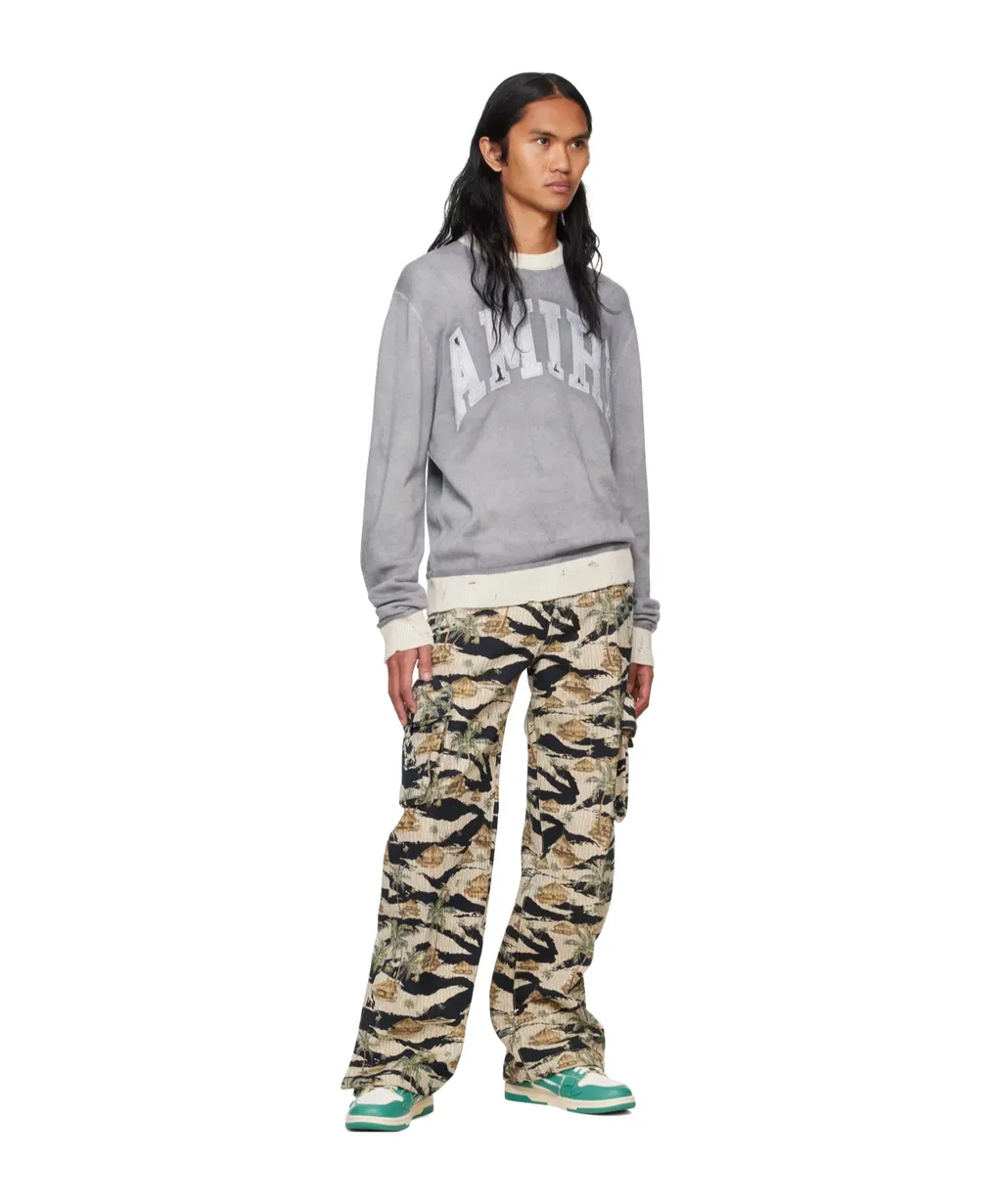 Pattern Work Casual Pants