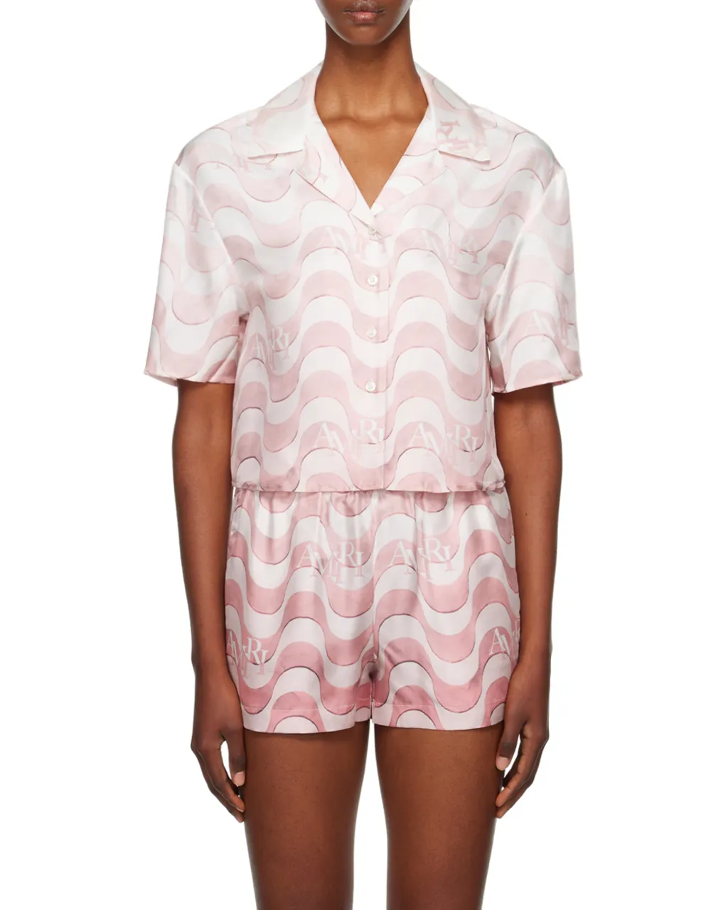 Staggered Button-Down Shirt