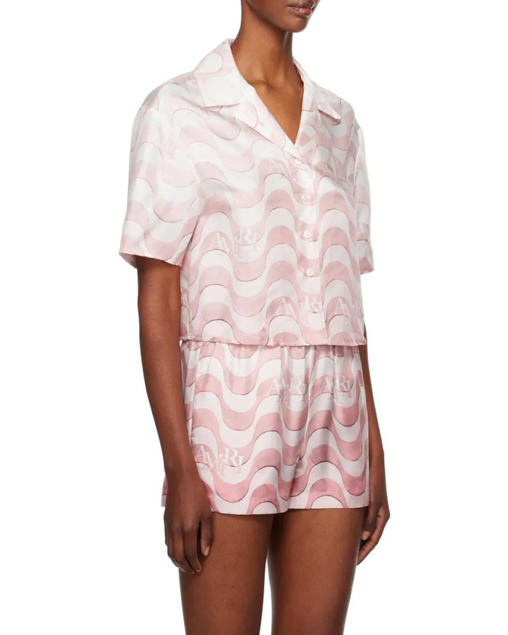 Staggered Button-Down Shirt