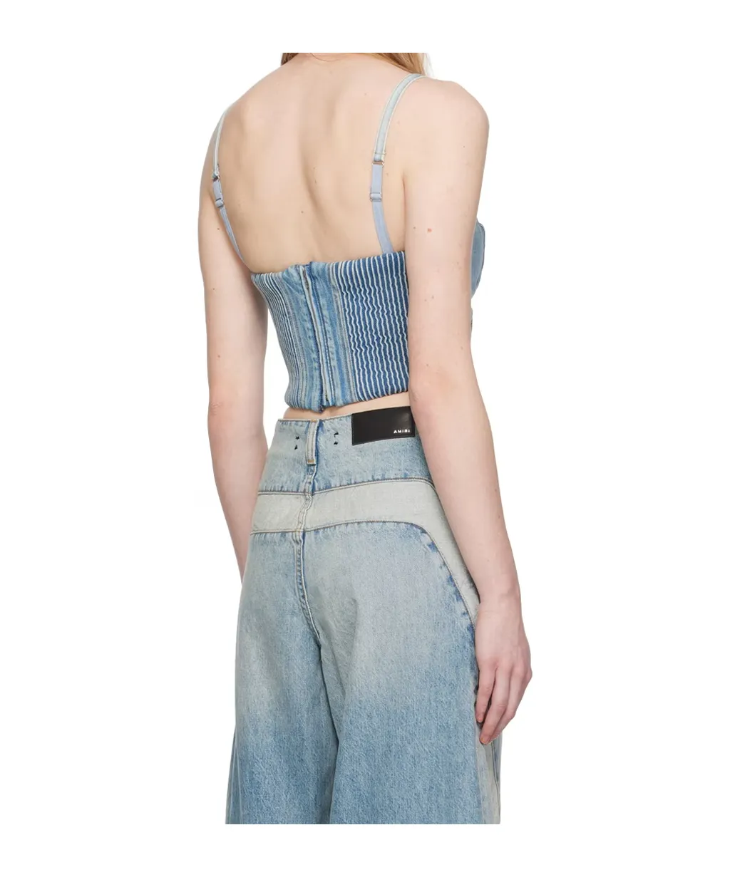 Ruffled Detail Denim Sling