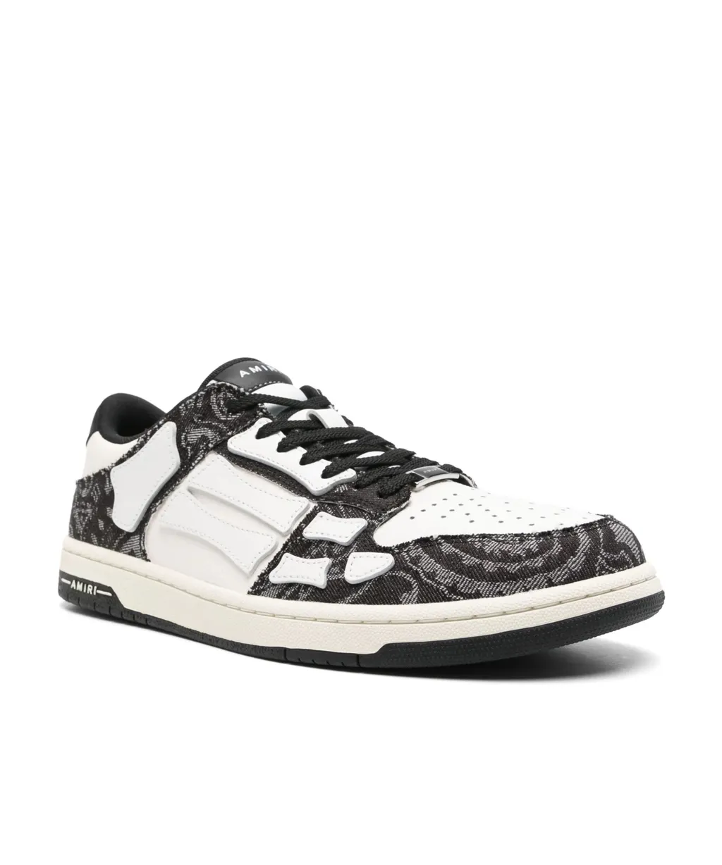 Bandana Skel Top Lace-Up Sneakers