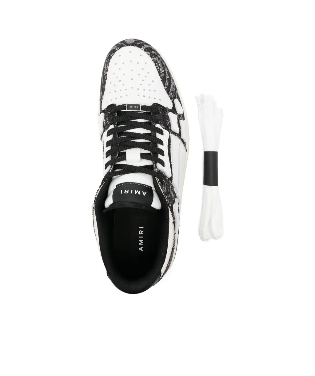 Bandana Skel Top Lace-Up Sneakers