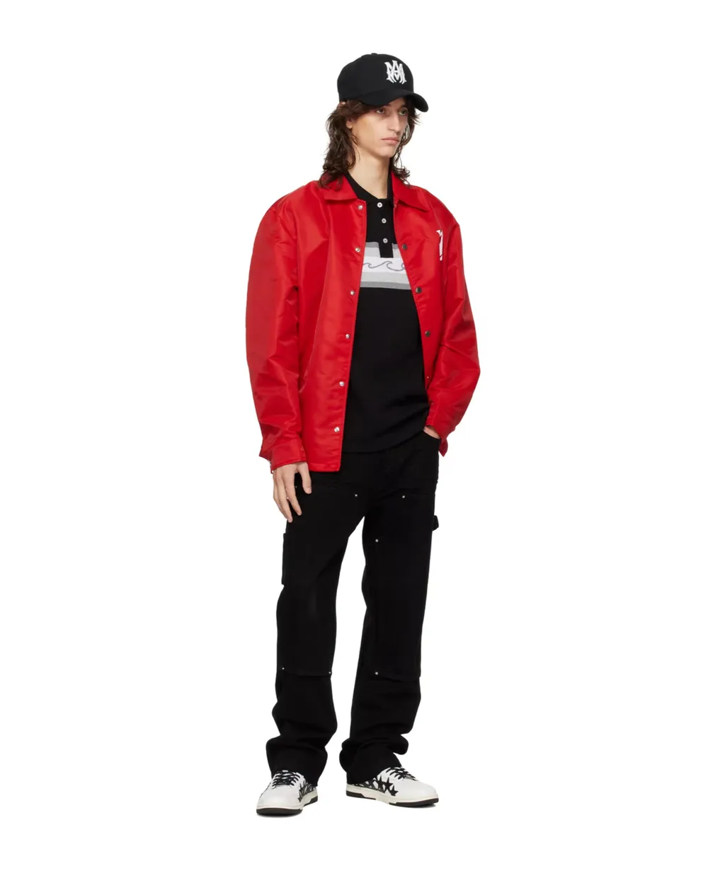 Logo Lapel Casual Jacket