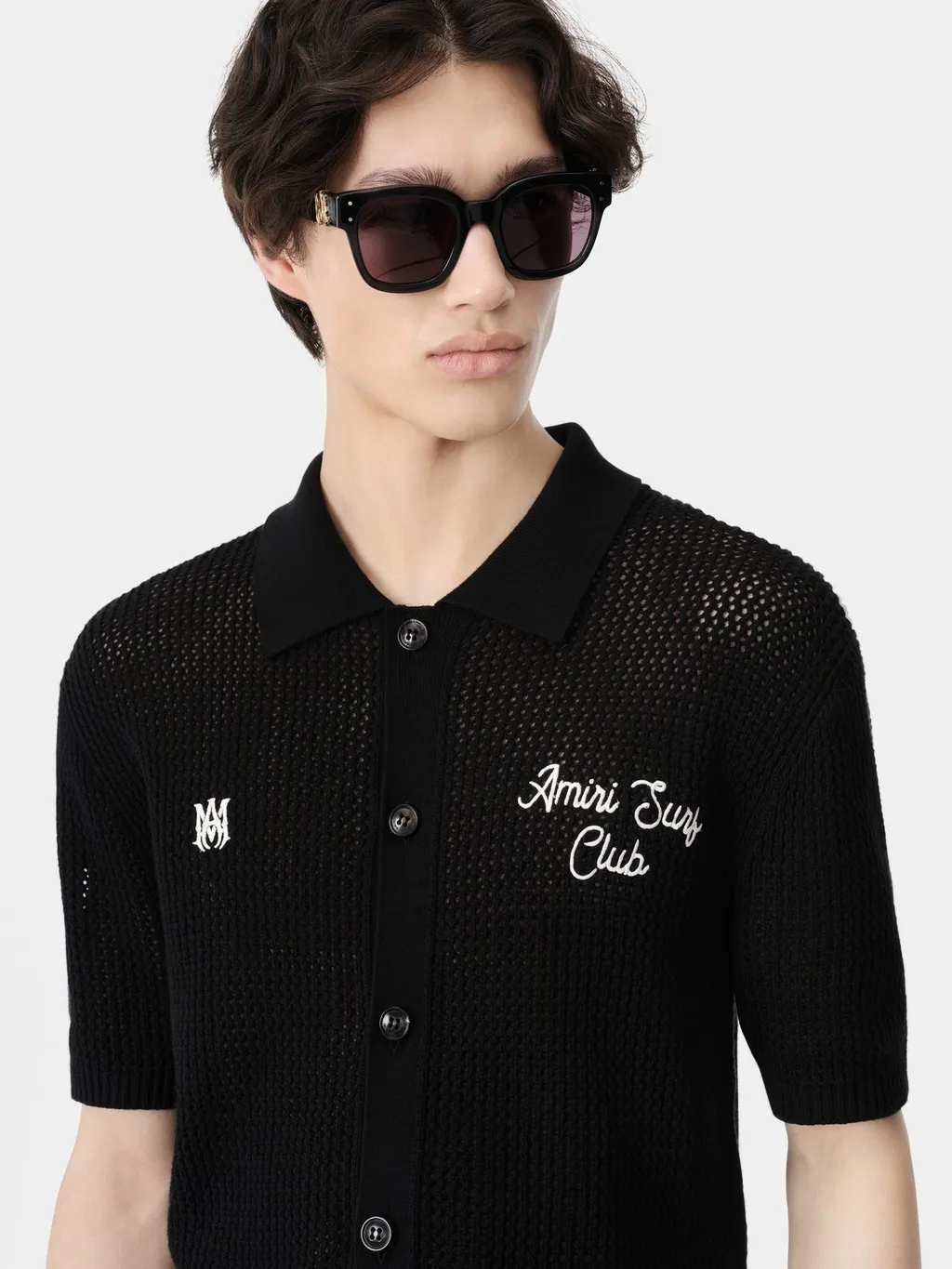 Surf Club Crochet Polo