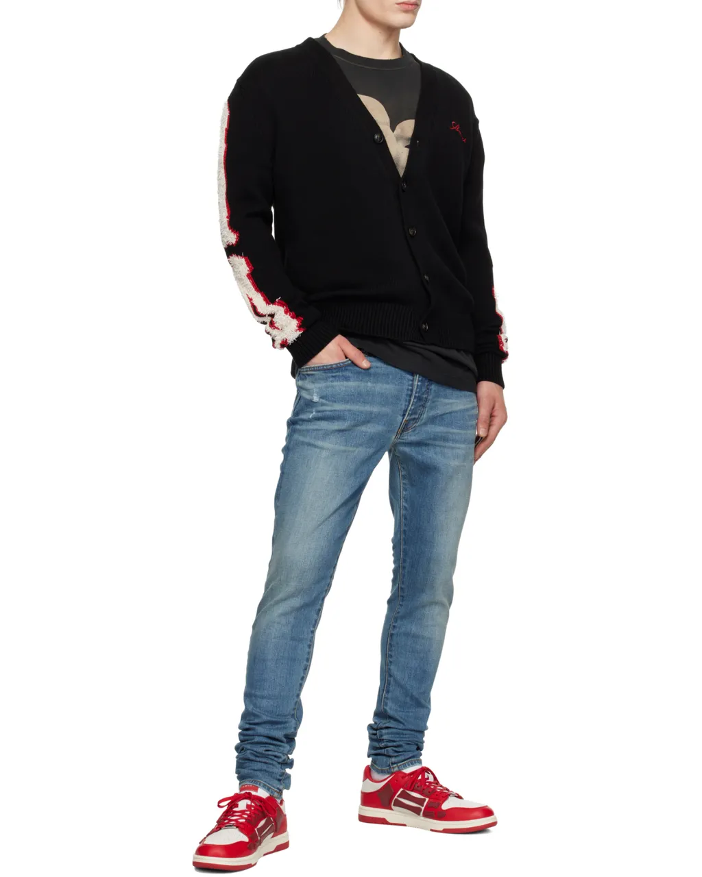 Logo Pattern Low-Cut Skate Shoes