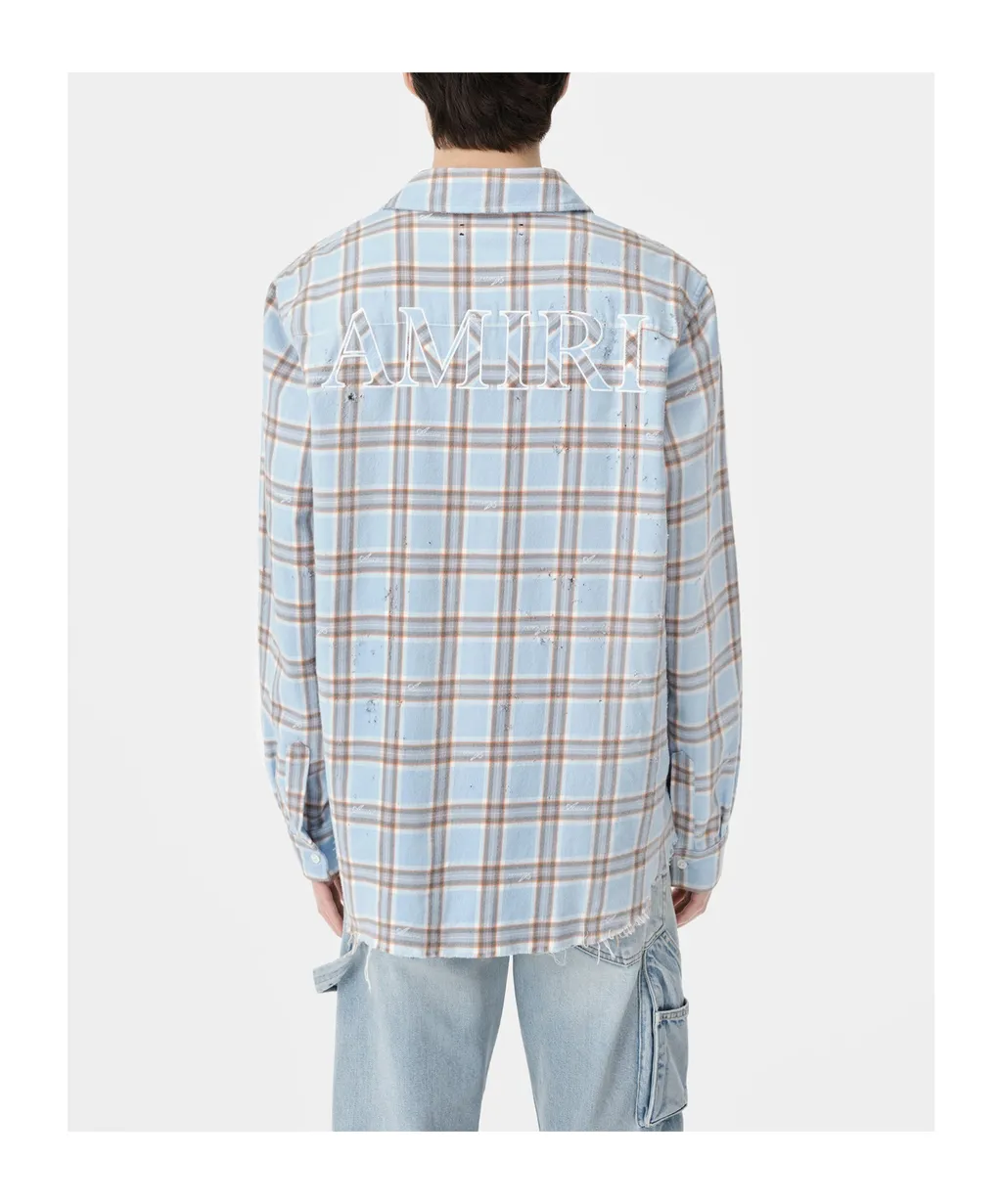 Shotgun Flannel Frayed Hem Shirt