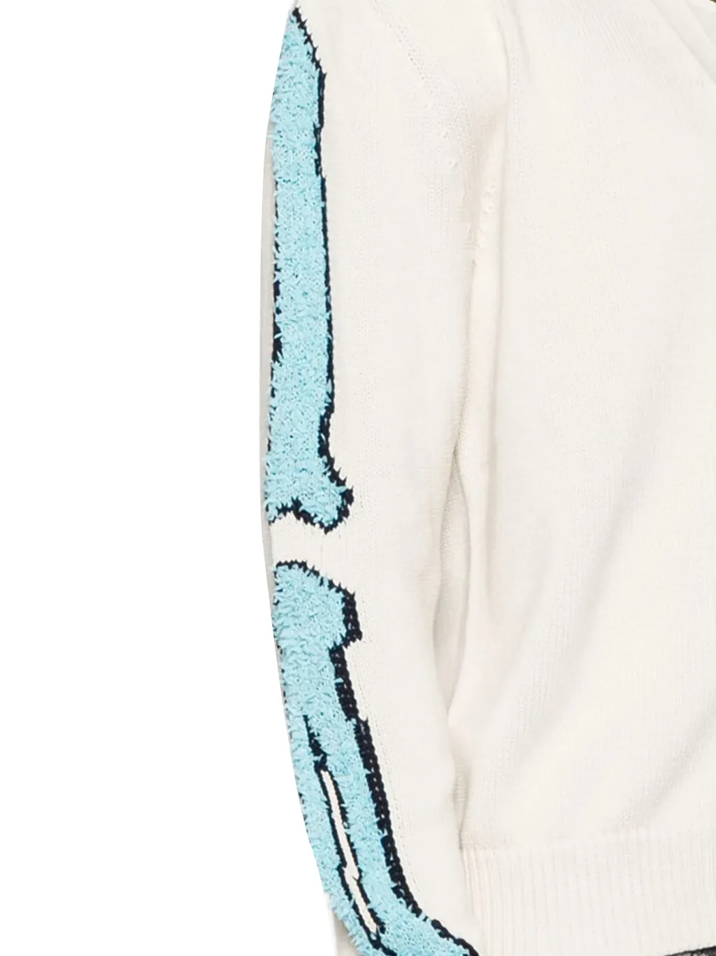 Bones Ribbed-Knit Cardigan