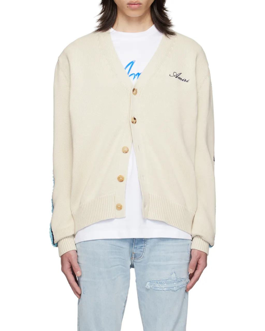Bones Ribbed-Knit Cardigan