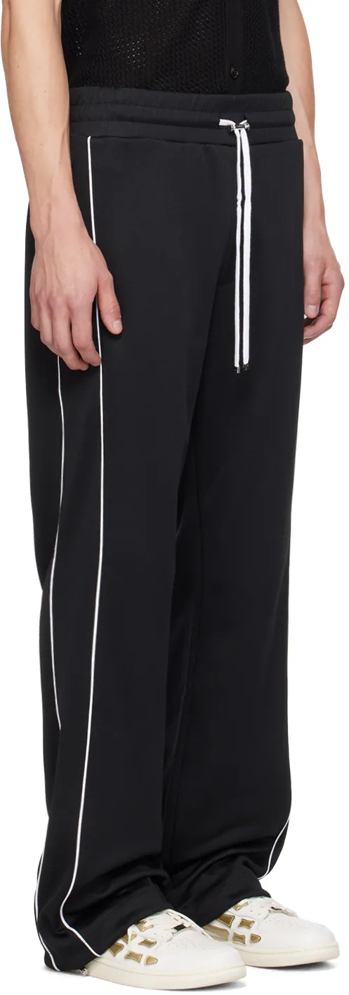 Contrast-Trim Drawstring Track Pants