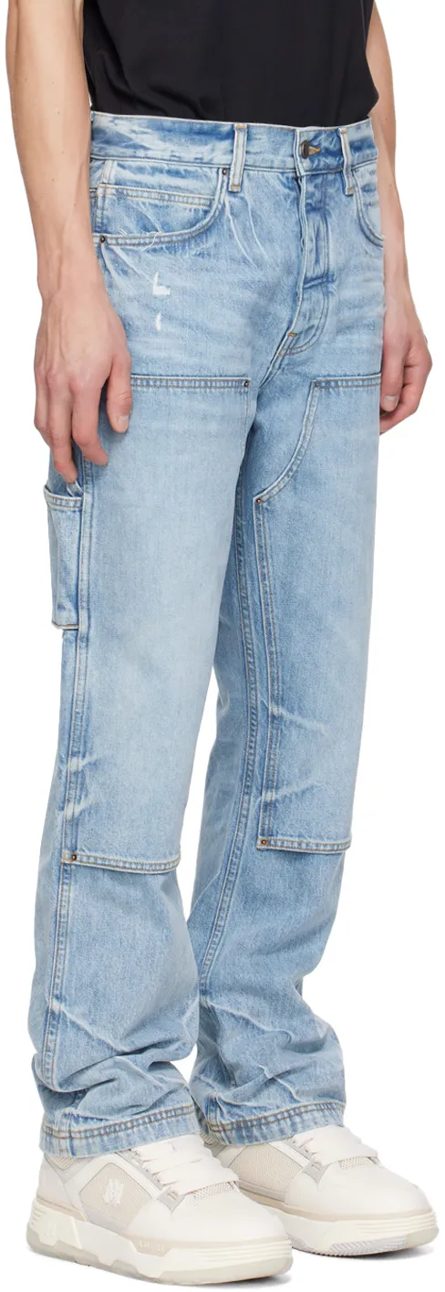 Carpenter Logo Patch Straight Leg Jeans