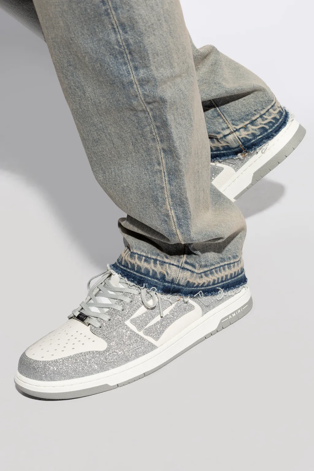 Skel Top Glitter Panelled Sneakers