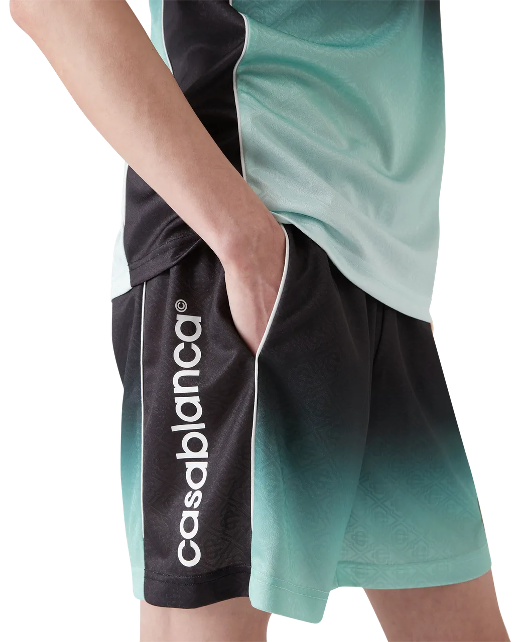 Gradient Panelled Shorts