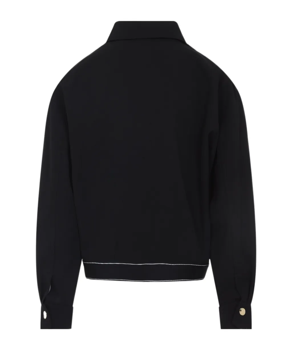 Logo Detailed Zip-Up Jacket