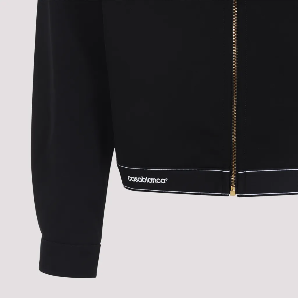 Logo Detailed Zip-Up Jacket