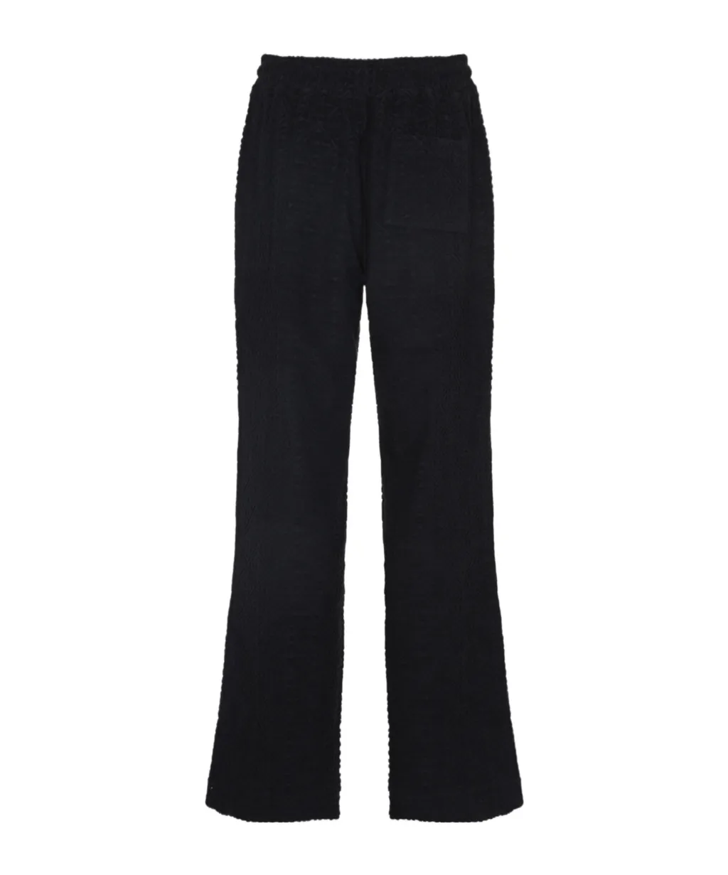 Logo Embroidered Flared Pants