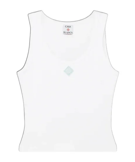 Ribbed Jersey Tank Top