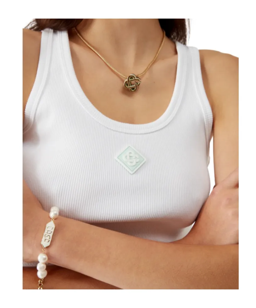Ribbed Jersey Tank Top