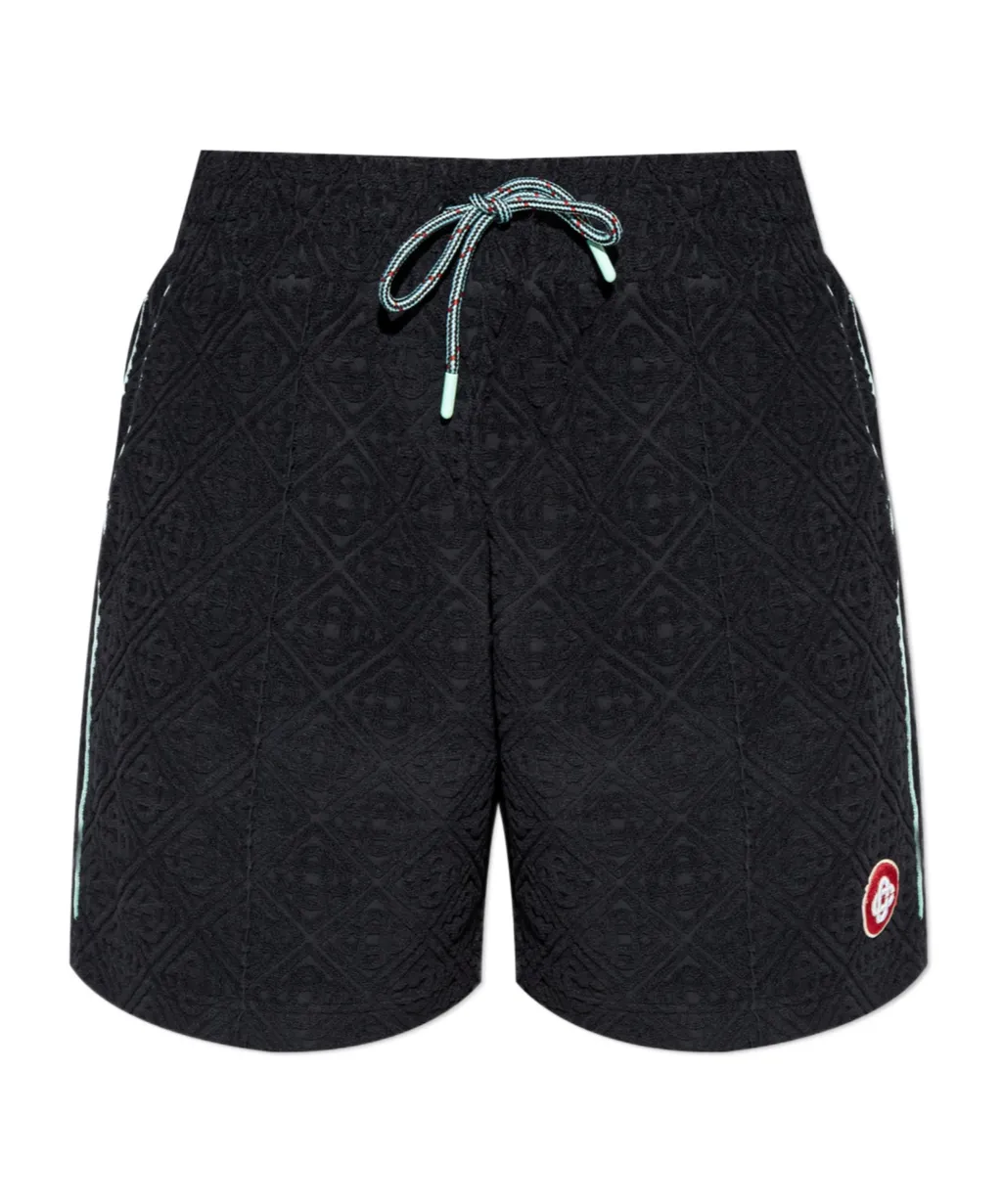 Logo Embroidered Towelling Shorts