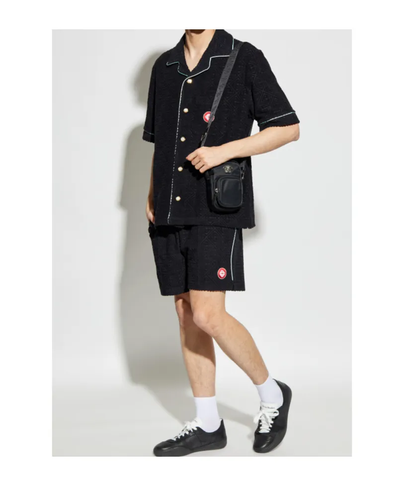 Logo Embroidered Towelling Shorts