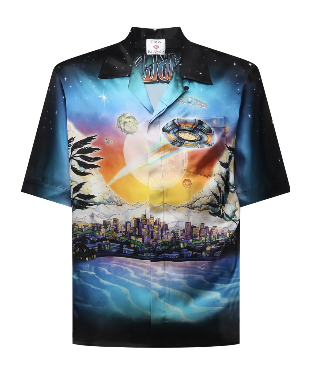 La PrÉMonition Short Sleeved Satin Shirt