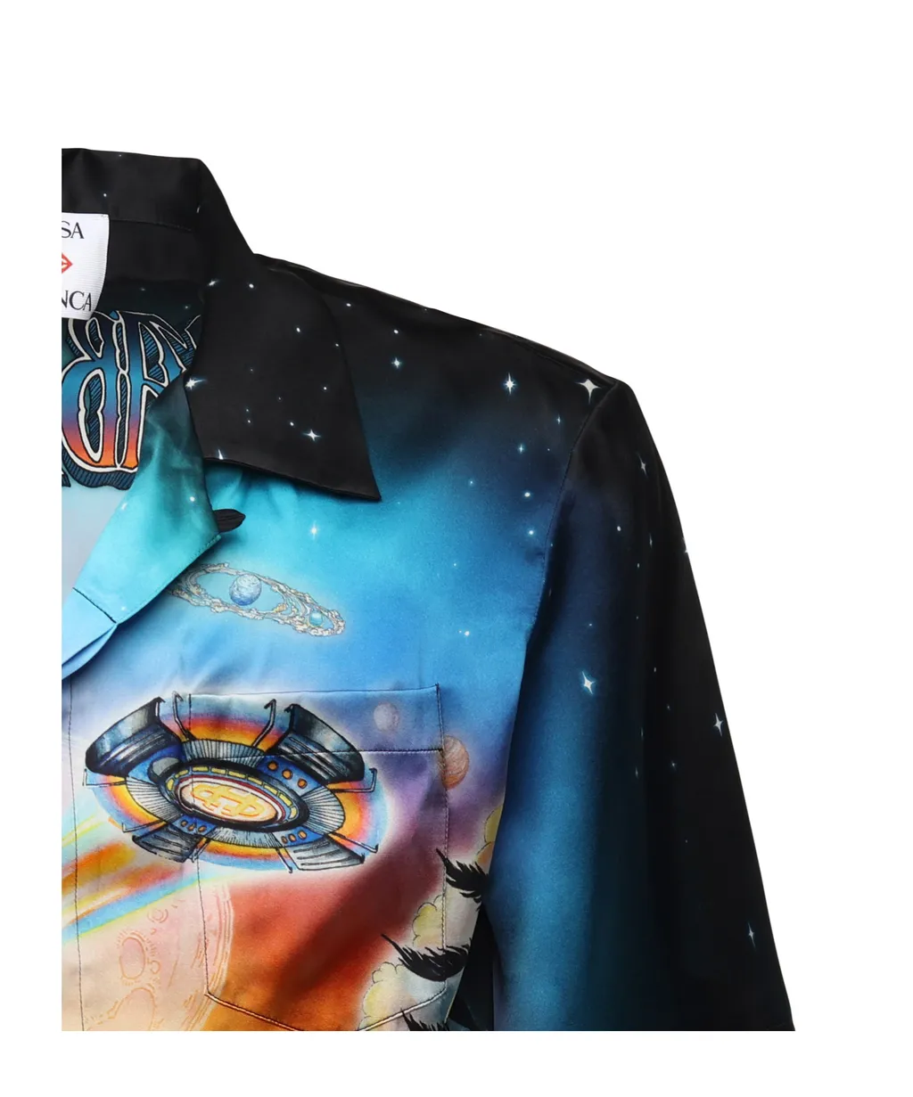 La PrÉMonition Short Sleeved Satin Shirt