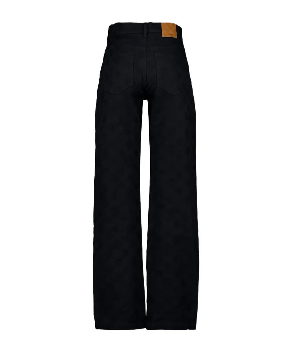 Monogram-Print Jeans