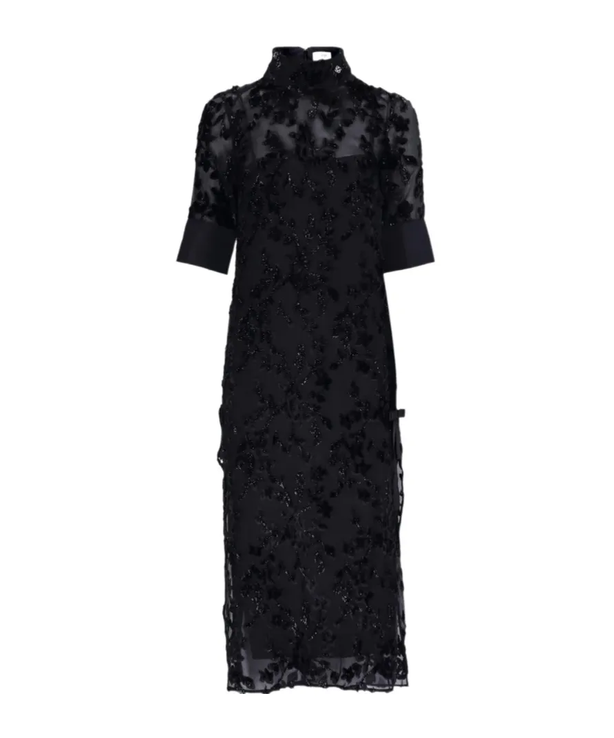 Floral Jacquard Dress