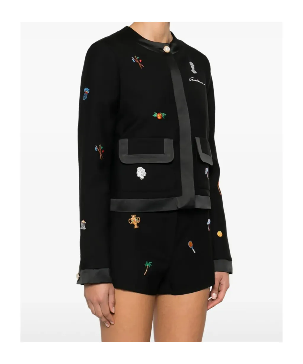 Embroidered Casual Jacket