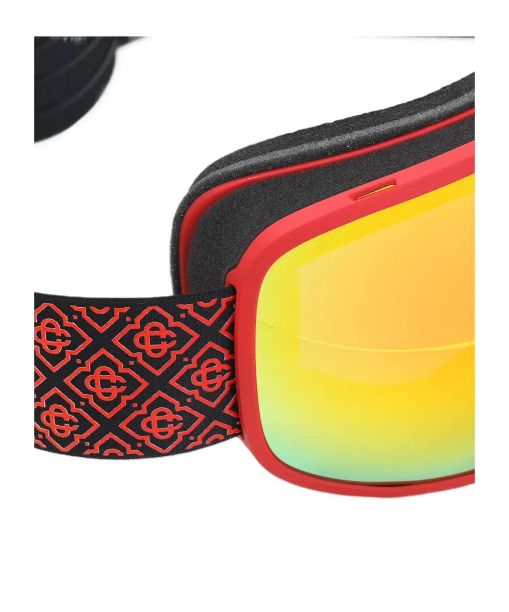 Monogram-Strap Ski Goggles
