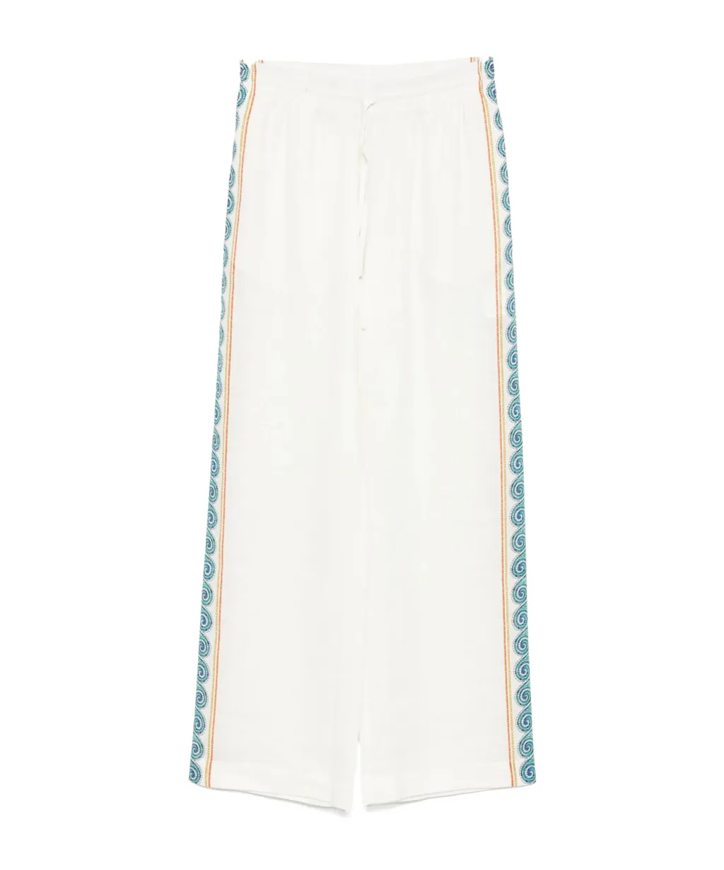 Drawstring Waist Casual Pants