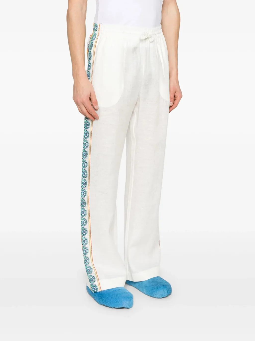 Drawstring Waist Casual Pants