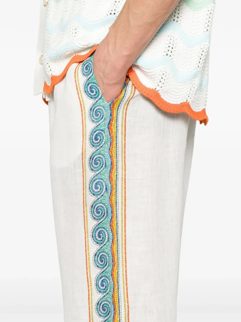 Drawstring Waist Casual Pants