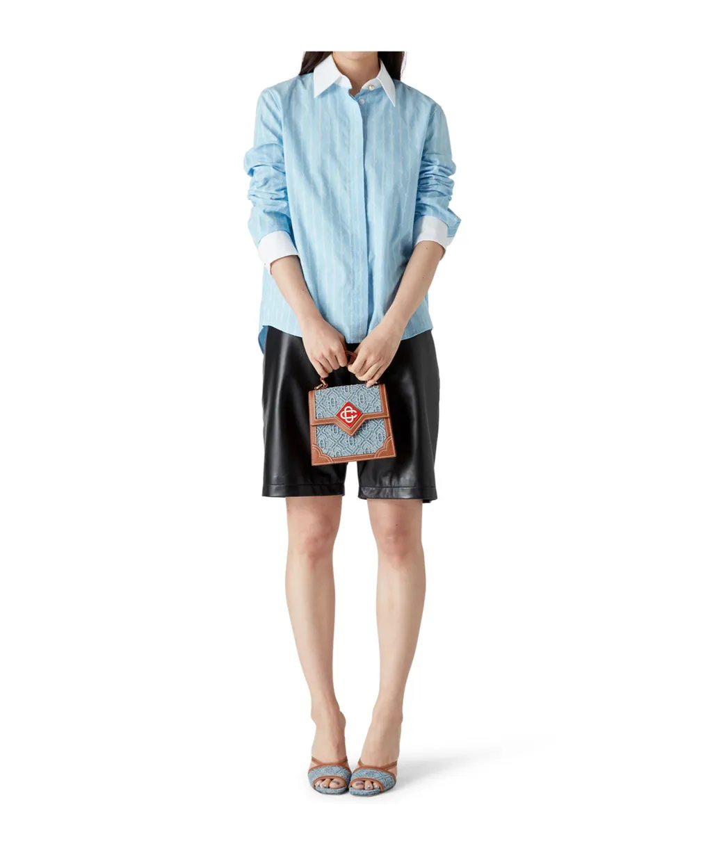 Pinstripe Long-Sleeved Shirt
