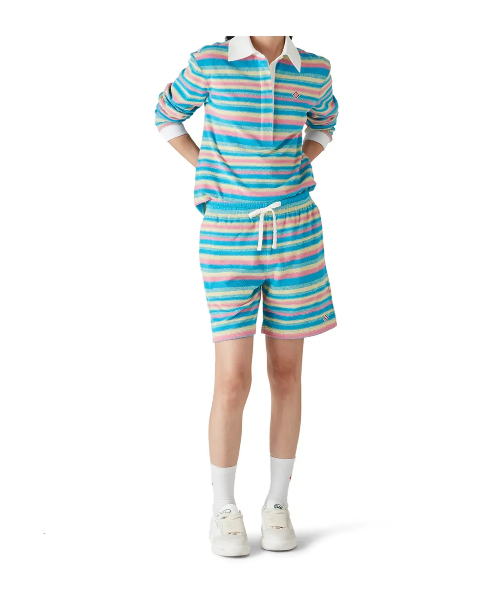 Striped Terry Shorts