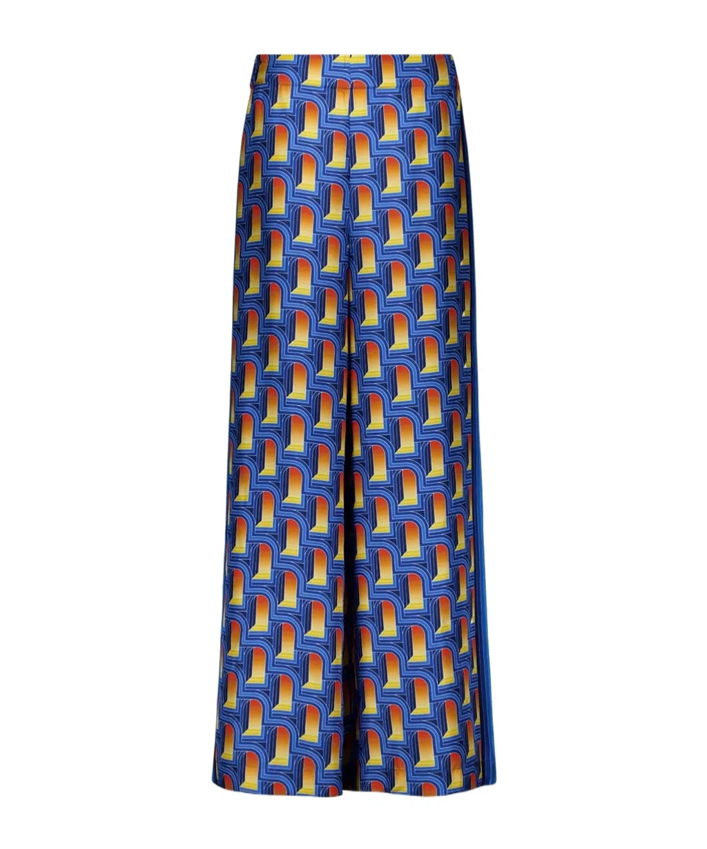 L'arche De Nuit Printed Wide Leg Trousers