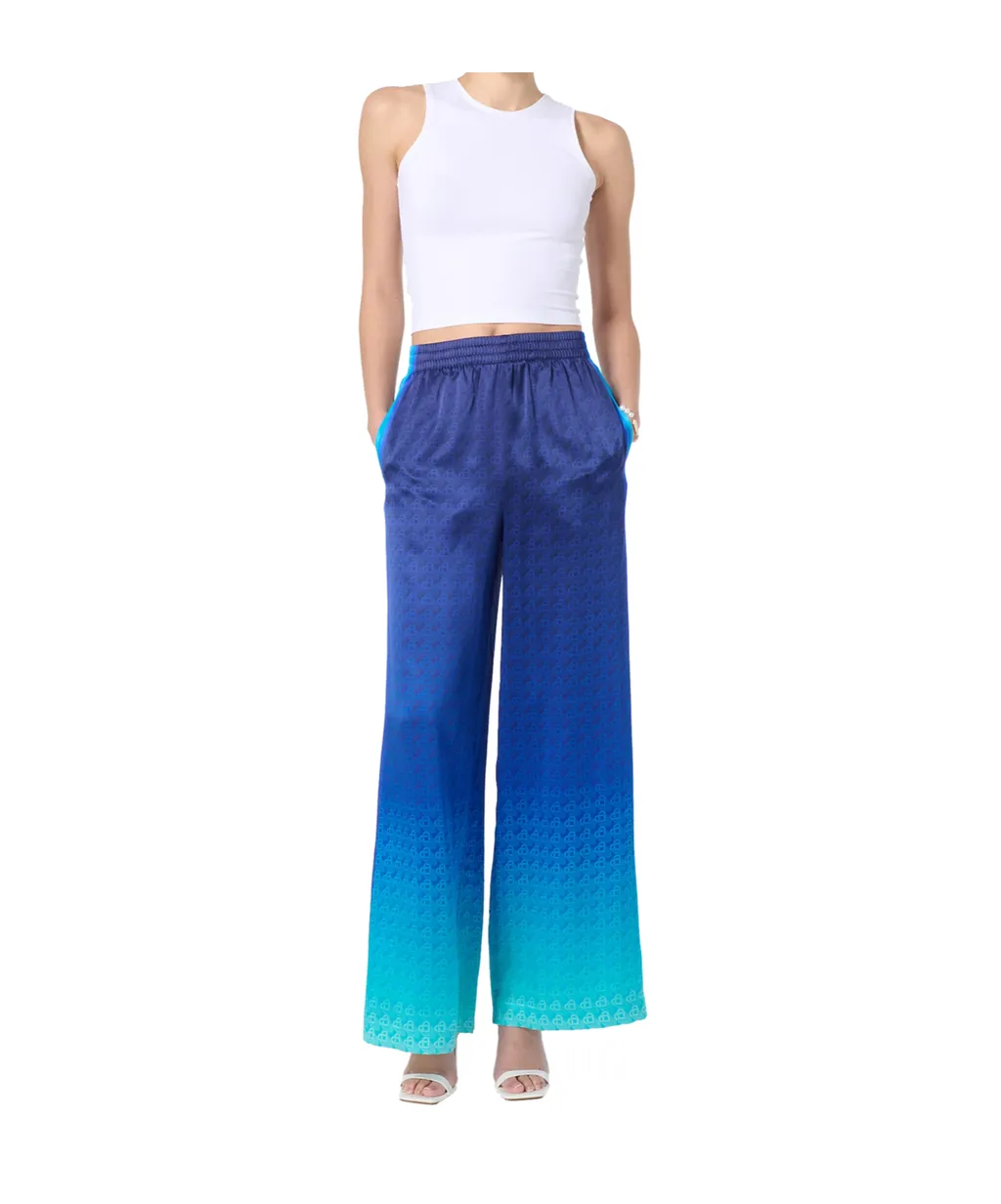 Morning City View Monogram Jacquard Trousers
