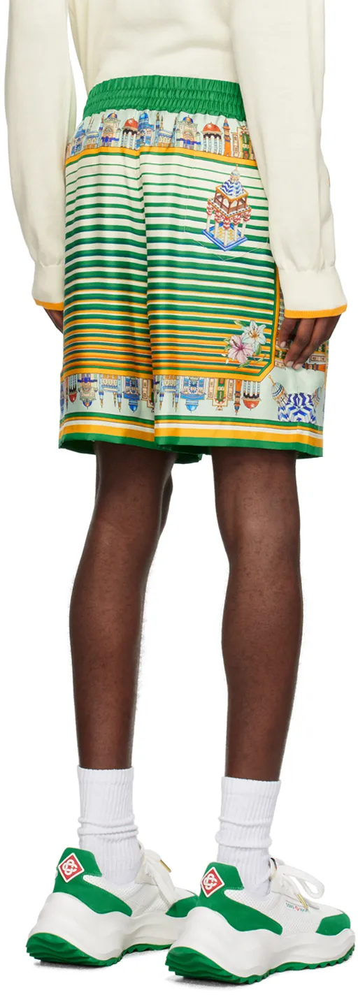 City Scape Graphic Printed Shorts