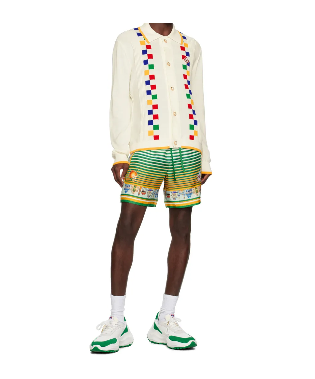 City Scape Graphic Printed Shorts