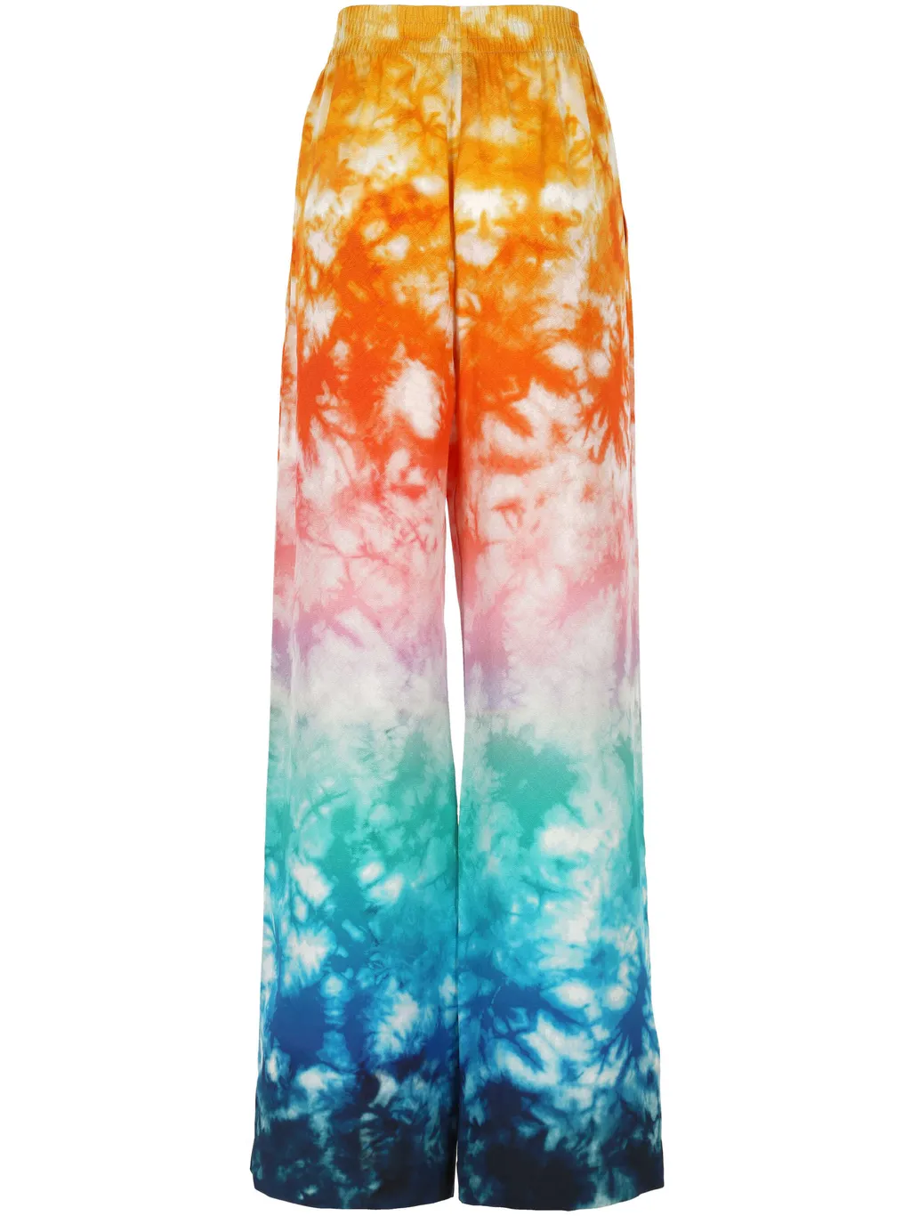 Straight-Leg Satin Trousers