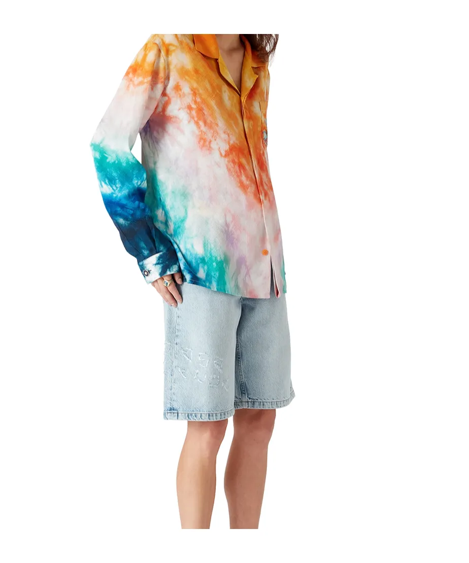 Surf Trip Long Sleeve Satin Shirt