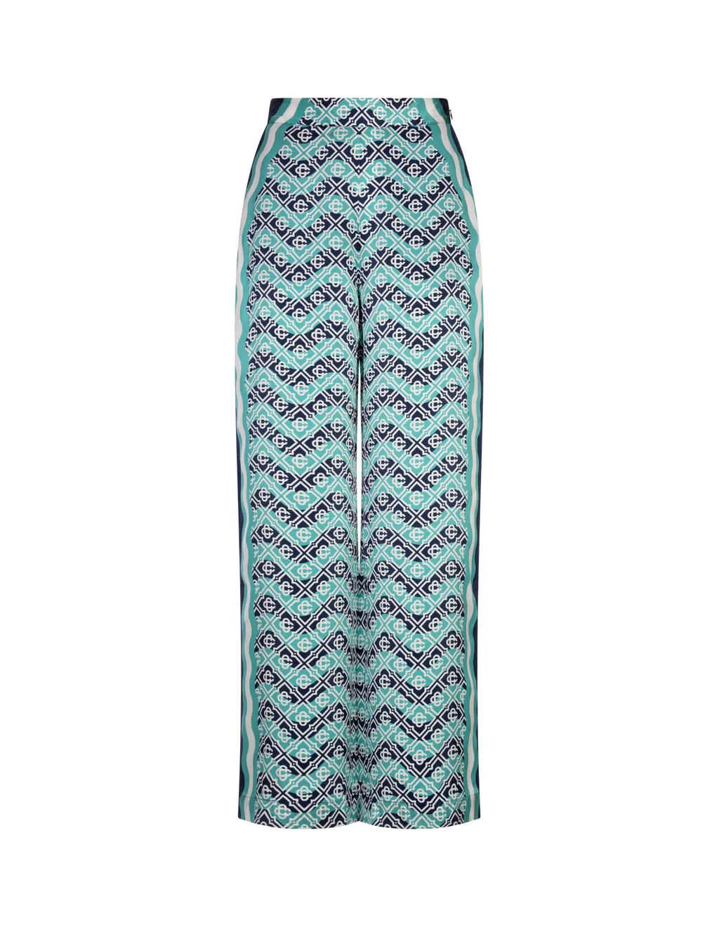 Monogram Wave Satin Trousers