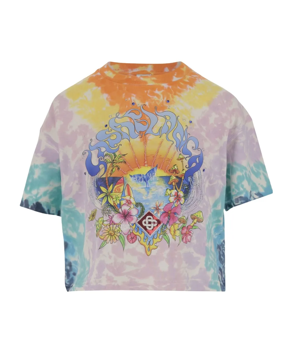 Surf Trip Tie Dye Cropped T-Shirt